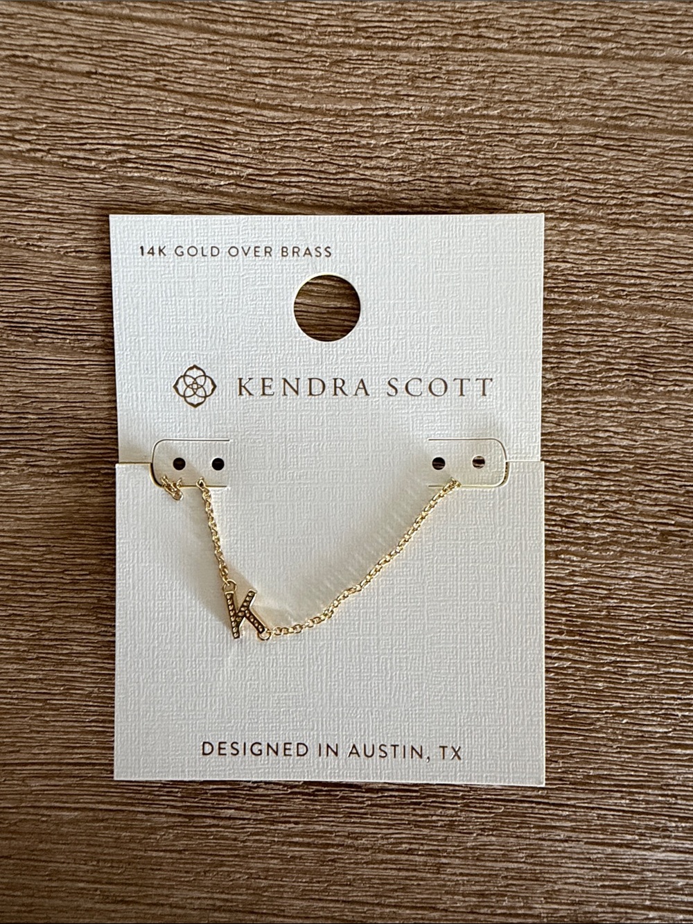 Kendra Scott Gold Initial “K” Necklace